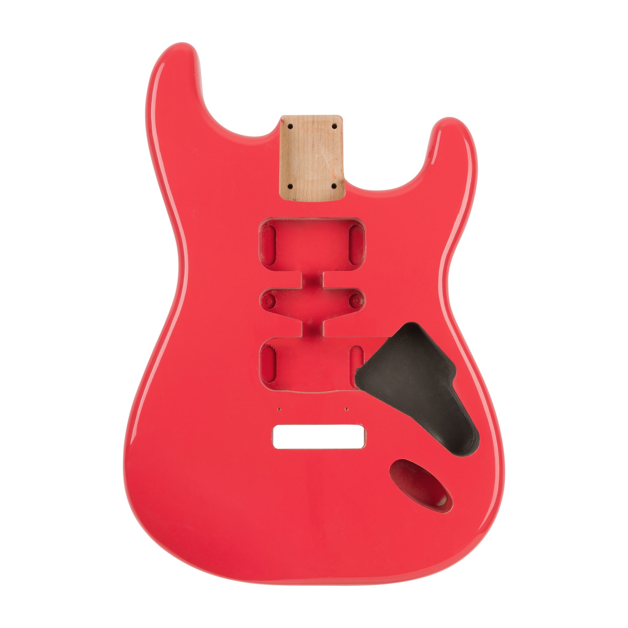 white background product photo guitar