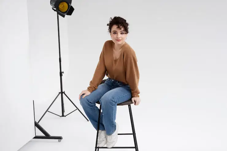 Photography shot on white background