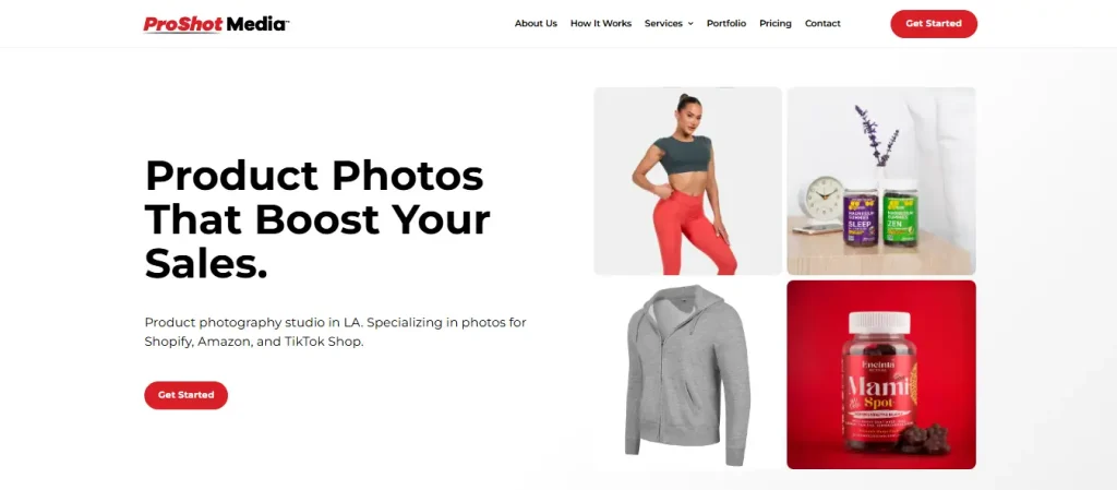 Proshot Media Home Page Image