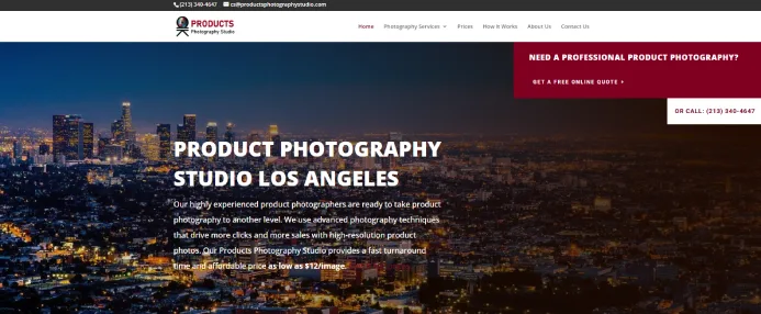 Product photography studio
